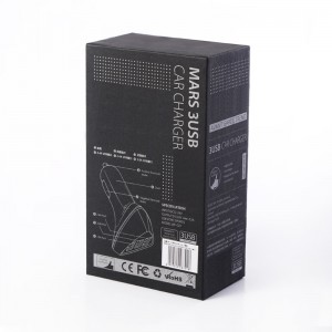 ペットウィンドウ車の充電器USBケーブルボックスの高級ブラックUSB包装箱