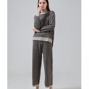 ファッショナブルなカジュアルなジョーカーニットQianbird-漆喰二ピーススーツ69002#