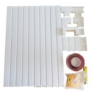 ポリ塩化ビニールケーブルのトランク付けコンシーラーウォールコードカバーケーブルレースウェイ経済ケーブルハイダーの隠し用ワイヤープラスチックケーブルカバー壁