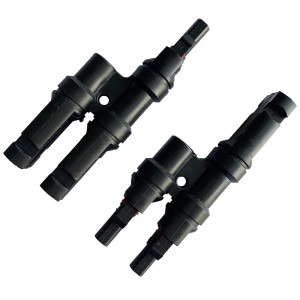 太陽電池パネル接続のための2から2\\/1ソーラーコネクタの複数のT分岐太陽光発電コネクタ