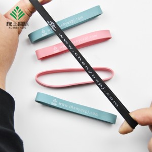 ソースメーカーカスタムプリントラバーバンド広告ゴムバンド