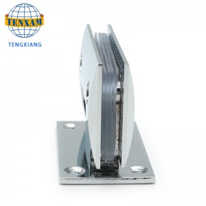 傾斜浴室クリップシャワー室ガラスヒンジステンレス鋼ドアクリップ90度シャワーヒンジ