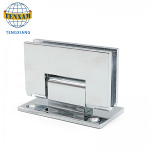 高級精密キャスト厚い亜鉛合金304斜めのバスルーム90度のガラス蝶番式ドアクリップ