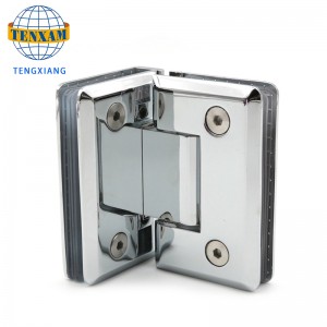 90度ショーガラスドアヒンジステンレススチールバスルームクランプ