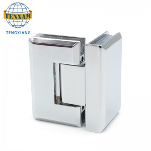 90度ショーガラスドアヒンジステンレススチールバスルームクランプ