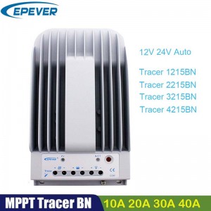 EPERM MPPT 40A 30A 20A 20A太陽電荷コントローラ12V24V TRACER4215BN 3215BN 2215BN電池パネルレギュレータ最大PV 150V入力