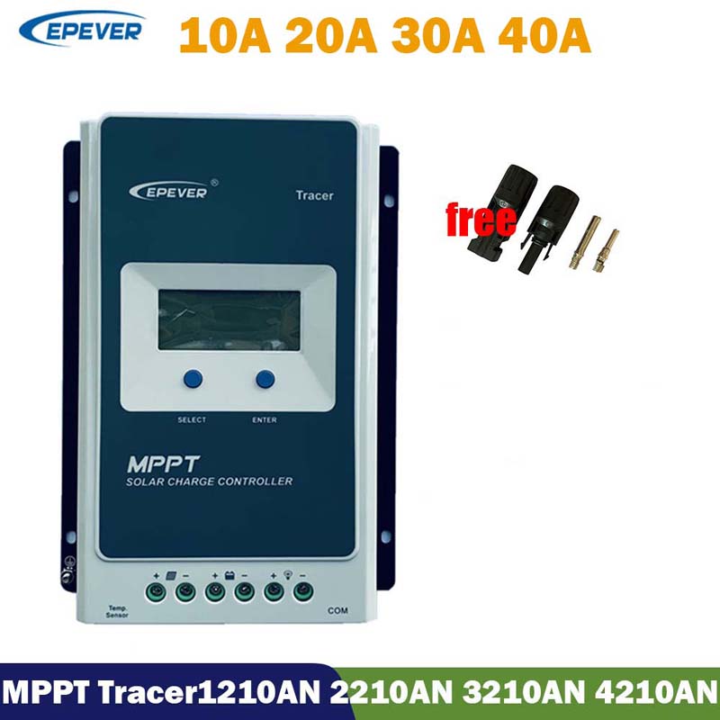 鉛酸リチウム電池のためのEPERM MPPTトレーサー12V 24V 40A 30A 30A 20A 10A太陽光制御装置パネルレギュレータLCDディスプレイ