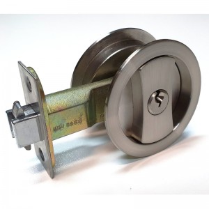 1602目に見えないスライディングバーンウッドドアポケットドアハンドルキー付きロック