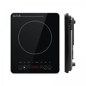 22A3携帯用誘導クッカーのスペアパーツ、誘導コイル誘導加熱と黒磨かれたガラスパネルの温度制御