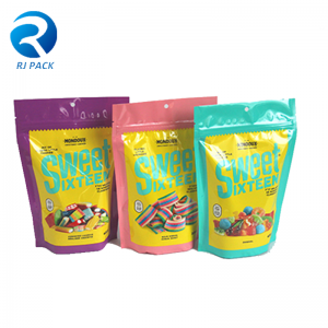 高品質のカスタムデザインはキャンディーのためのポーチを立ち上げます
