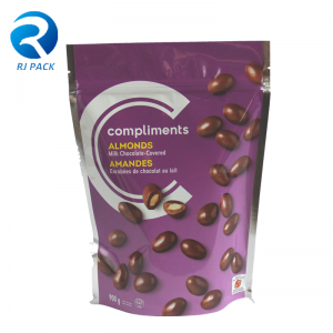 カスタムプラスチックジッパー食品包装袋、再販可能なジッパー付き食品包装袋