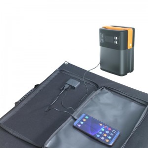 電力ステーションのための40W 60W 80W 100W 120Wの150W 200Wの携帯用の太陽電源の折り畳み式太陽電池パネルの充電器