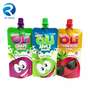 スパウトはジュースの積層包装のためのポーチを立てます