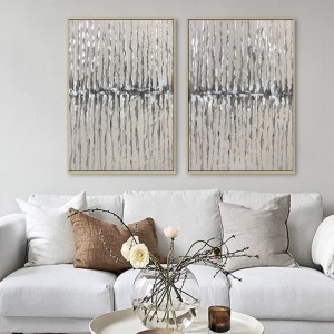 手作りの現代の抽象的な壁画リビングルームアート油絵