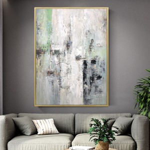 純粋な手描きの大きな壁アート油絵抽象的な家の装飾絵画