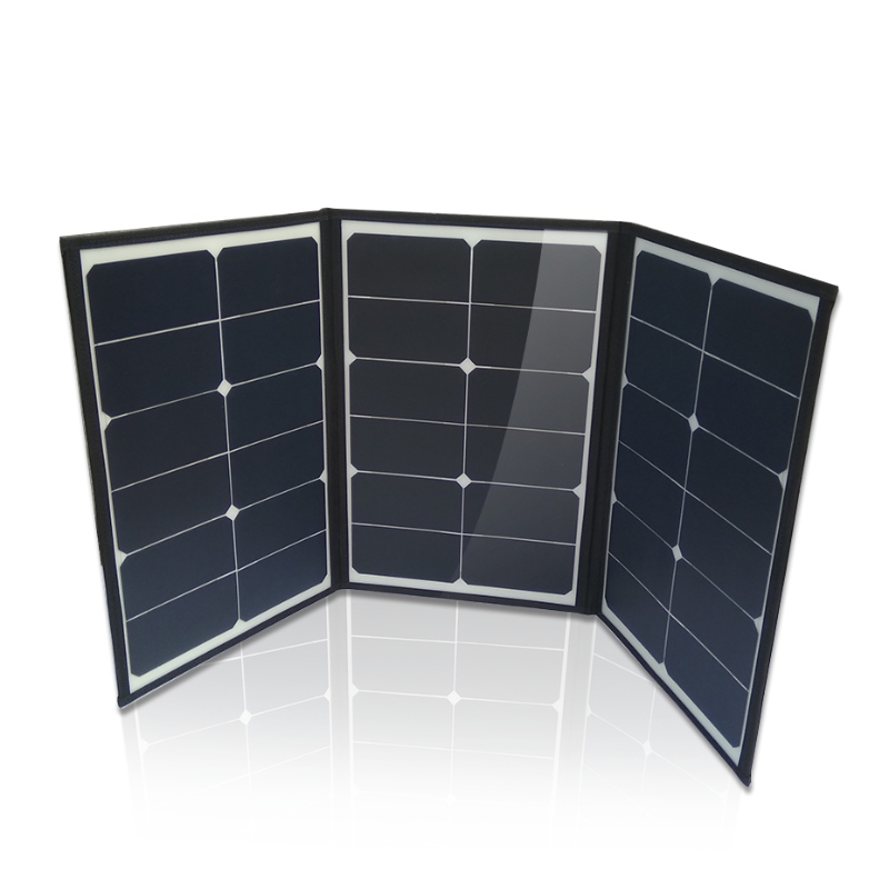 高効率の太陽の折りたたみ式太陽電池パネルの折りたたみバッグの携帯用60W 100W 200W 200W 120Wの折りたたみソーラーパネル