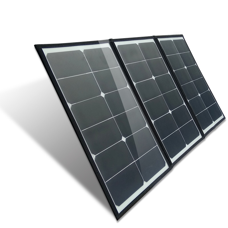 高効率の太陽の折りたたみ式太陽電池パネルの折りたたみバッグの携帯用60W 100W 200W 200W 120Wの折りたたみソーラーパネル