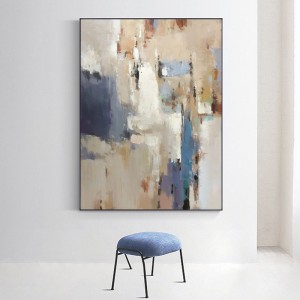 手描きの家の装飾大型壁画カラフルな抽象的なキャンバスアート油絵