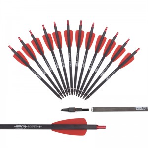 Nika Archery 113167-02A 7.5inch ID6.2MMクロスボウボルトカーボンファイバーアルミニウムノックコブラシステム加算器/R9/RXアーチェリー撮影装置