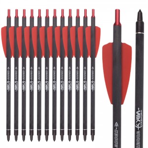 Nika Archery 113167-02A 7.5inch ID6.2MMクロスボウボルトカーボンファイバーアルミニウムノックコブラシステム加算器/R9/RXアーチェリー撮影装置