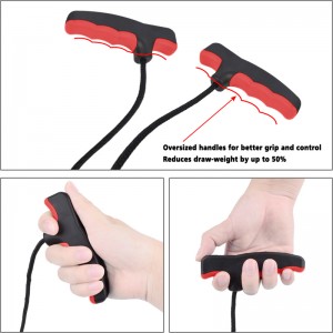 NIKAアーチェリー454002-06 CrossbowsロープダブルハンドルCrossbowsロープコッカーエイドコックストリングツール