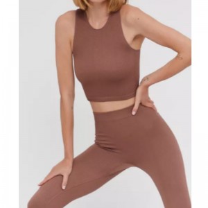 ノースリーブ弾性ニットジャージスポーツスーツ