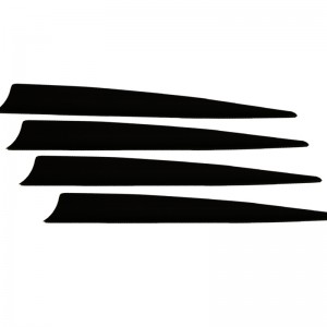 ニカアーチェリー170017アーチェリーのための5インチシールドTPUベーン矢射撃