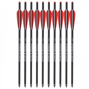 Elong屋外116048-01 ID7.62mm 18インチロールファイバーグラスボルトアーチェリークロスボウボルト