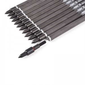 Nika Archery 113167-02 ID6.2mm 7.5inch炭素繊維クロスボウボルトプラスチックノックアーチェリー撮影COBRAシステムAdder/R9/RX
