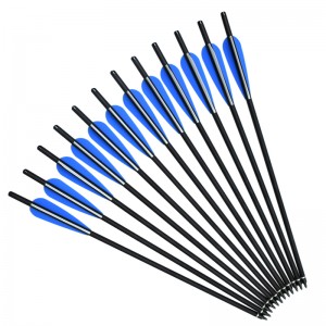 Elong屋外110045 OD8.8mm 17インチロールファイバーグラスボルトTPUヴァンズアーチェリークロスボーボルト