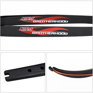Nika Archery 270001 25H @ 68インチBortherhood ILF Recurve Limb for CSアーチェリータグゲームアウトドアスポーツ