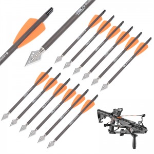 Nika Archery 114521-02 Cobra System Adder/r9/RXアーチェリー狩猟装置のためのカーボンボルトID6.2mm 7.5inch