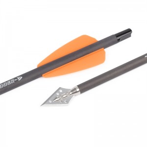 Nika Archery 114521-02 Cobra System Adder/r9/RXアーチェリー狩猟装置のためのカーボンボルトID6.2mm 7.5inch