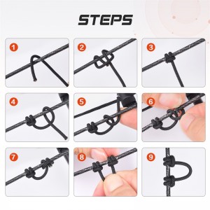 エリオンアウトドア280083アーチェリーDループロープ5インチアーチェリーボウストリングサービングスレッドDループロープリリース材料穴あけDループロープ文字列