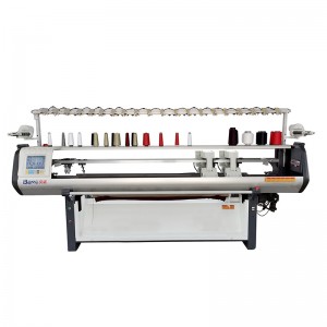 1 + 1ダブルヘッドカラーフラットニットマシン