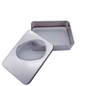 長方形の錫箱（125mm * 90mm * 35mm）特殊形の箱