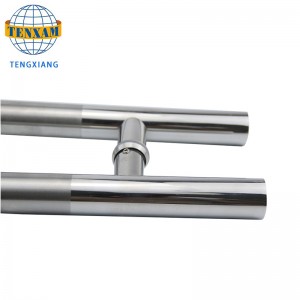 カスタマイズ可能な現代の円形の管Hタイプのステンレス鋼のスライド式プルドアバスルームアクセサリーシャワードアガラスハンドル