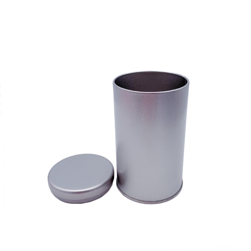 茶用の丸型食品等級窓缶（65mm×115mm）