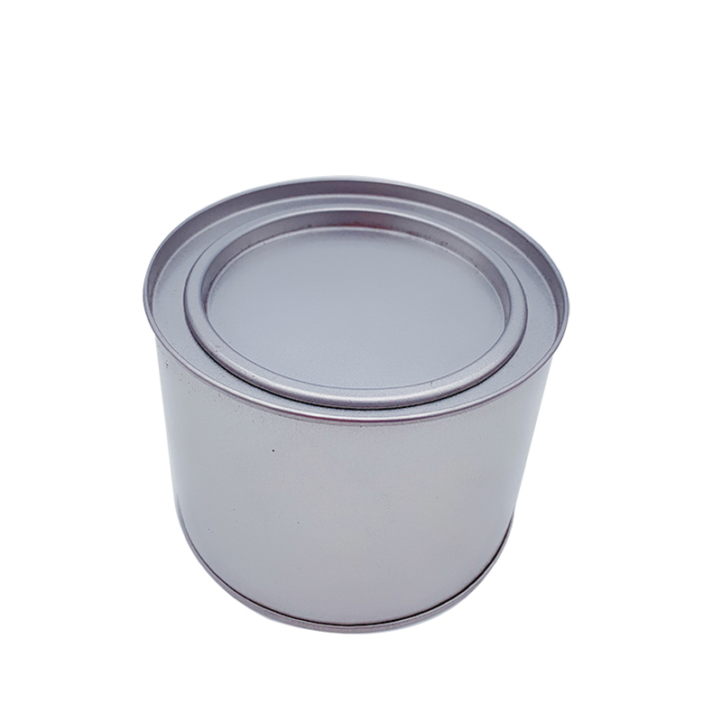 ファクトリーカスタムラウンド環境保護錫箱の食品等級錫缶プラグ蓋付き（100mm * 75mm）