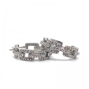 ヨーロッパとアメリカのファッションステンレス鋼ジルコンイヤリング（フェードしないでください）