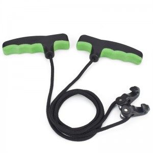 NIKAアーチェリーアーチェリー化合物ボウクロスボウロープコッカーエイドコッキング文字ツールを撮影するための454012クロスボウロープダブルハンドル