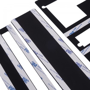 難燃剤と折りやすいPP絶縁シート0.25mmの電力絶縁ガスケット黒3716の絶縁シート