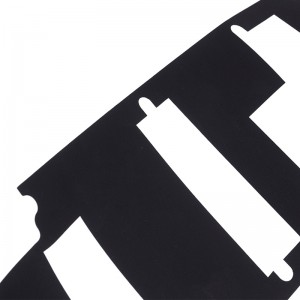 難燃剤と折りやすいPP絶縁シート0.25mmの電力絶縁ガスケット黒3716の絶縁シート