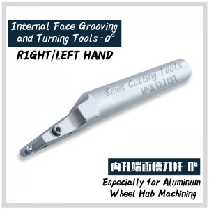 EMET切削工具、アルミホイールハブ機械加工、内部/external溝入れ、旋削工具、深溝旋削工具、顔溝型ツール