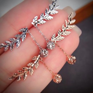 Tuochen Jewelryカスタム18Kローズ/yellow Fashionイヤリングフープ