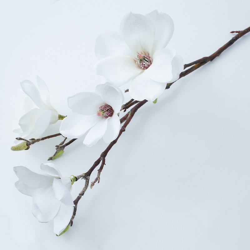 販売のための工場直接供給単一の長い枝のマグノリアの花の人工的な花