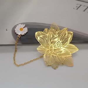 昇進の真鍮のブックマーク広告ゴールドくるみのロゴのお土産金属のブックマーク