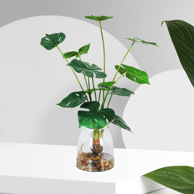 新しく設計された熱い販売高品質の卸売人工的な鉢植えの植物人工的な緑の装飾的