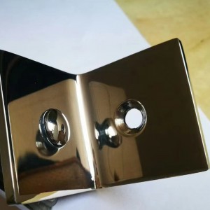 90度シャワールームバスルームガラスドアスクエアクリップ