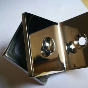 90度シャワールームバスルームガラスドアスクエアクリップ